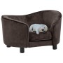 Sofá para perro felpa marrón 69x49x40 cm de vidaXL, Camas para perros - Ref: Foro24-170942, Precio: 114,15 €, Descuento: %