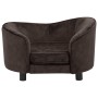 Sofá para perro felpa marrón 69x49x40 cm de vidaXL, Camas para perros - Ref: Foro24-170942, Precio: 114,15 €, Descuento: %