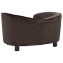 Sofá para perro felpa marrón 69x49x40 cm de vidaXL, Camas para perros - Ref: Foro24-170942, Precio: 114,15 €, Descuento: %
