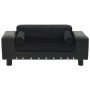 Sofá para perros felpa y cuero sintético negra 81x43x31 cm de vidaXL, Camas para perros - Ref: Foro24-170954, Precio: 81,45 €...