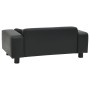 Sofá para perros felpa y cuero sintético negra 81x43x31 cm de vidaXL, Camas para perros - Ref: Foro24-170954, Precio: 81,45 €...