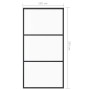 Puerta corredera ESG vidrio y aluminio negra 102x205 cm en Puertas | Comprar online en Foru.es