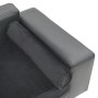 Sofá para perros felpa y cuero sintético gris 81x43x31 cm de vidaXL, Camas para perros - Ref: Foro24-170953, Precio: 76,36 €,...
