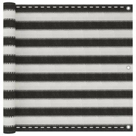 Toldo para balcón HDPE 90x500 cm gris antracita y blanco en Sombrillas | Comprar online en Foru.es