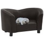 Sofá para perros cuero sintético marrón 67x41x39 cm de vidaXL, Camas para perros - Ref: Foro24-170947, Precio: 78,38 €, Descu...
