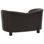 Sofá para perros cuero sintético marrón 67x41x39 cm de vidaXL, Camas para perros - Ref: Foro24-170947, Precio: 78,38 €, Descu...