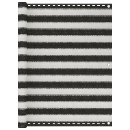 Toldo para balcón HDPE 120x400 cm gris antracita y blanco en Sombrillas | Comprar online en Foru.es