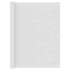 Toldo para balcón HDPE blanco 120x500 cm en Sombrillas | Comprar online en Foru.es