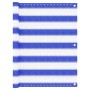Toldo para balcón HDPE azul y blanco 75x500 cm en Sombrillas | Comprar online en Foru.es