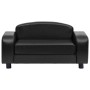 Sofá para perros cuero sintético negro 80x50x40 cm de vidaXL, Camas para perros - Ref: Foro24-170965, Precio: 121,88 €, Descu...