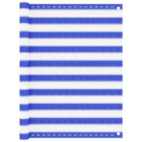 Toldo para balcón HDPE azul y blanco 120x300 cm en Sombrillas | Comprar online en Foru.es