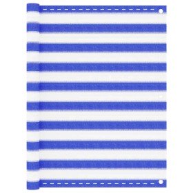 Toldo para balcón HDPE azul y blanco 120x300 cm en Sombrillas | Comprar online en Foru.es