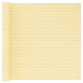 Toldo para balcón HDPE beige 90x500 cm en Sombrillas | Comprar online en Foru.es