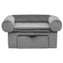 Sofá para perros con cajón felpa gris 75x50x38 cm de vidaXL, Camas para perros - Ref: Foro24-171076, Precio: 112,55 €, Descue...
