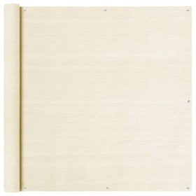 Toldo para balcón HDPE crema 120x500 cm en Sombrillas | Comprar online en Foru.es