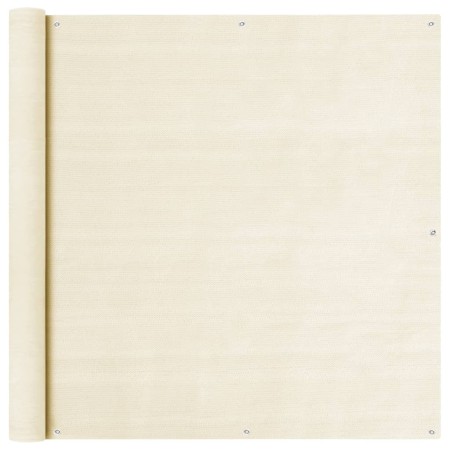 Toldo para balcón HDPE crema 120x500 cm en Sombrillas | Comprar online en Foru.es