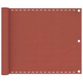Toldo para balcón HDPE terracota 75x300 cm en Sombrillas | Comprar online en Foru.es