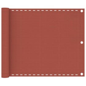 Toldo para balcón HDPE terracota 75x600 cm en Sombrillas | Comprar online en Foru.es