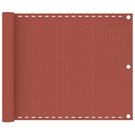 Toldo para balcón HDPE terracota 75x600 cm en Sombrillas | Comprar online en Foru.es