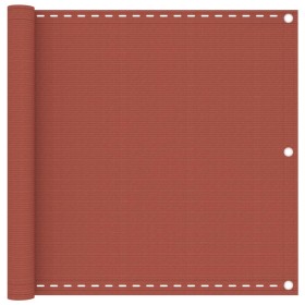 Toldo para balcón HDPE terracota 90x400 cm en Sombrillas | Comprar online en Foru.es