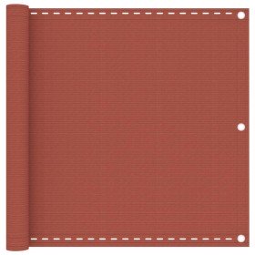 Toldo para balcón HDPE terracota 90x400 cm en Sombrillas | Comprar online en Foru.es