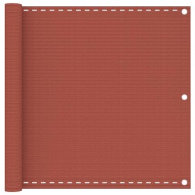 Toldo para balcón HDPE terracota 90x600 cm en Sombrillas | Comprar online en Foru.es