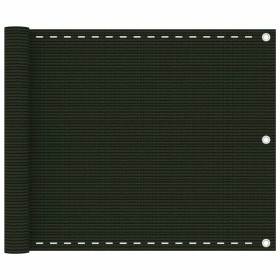 Toldo para balcón HDPE verde oscuro 75x500 cm en Sombrillas | Comprar online en Foru.es