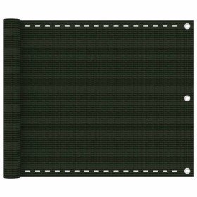 Toldo para balcón HDPE verde oscuro 75x500 cm en Sombrillas | Comprar online en Foru.es