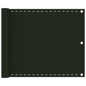 Toldo para balcón HDPE verde oscuro 75x600 cm en Sombrillas | Comprar online en Foru.es