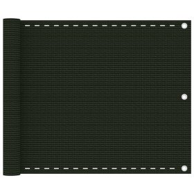 Toldo para balcón HDPE verde oscuro 75x600 cm en Sombrillas | Comprar online en Foru.es