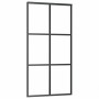 Puerta corredera ESG vidrio y aluminio negra 102x205 cm en Puertas | Comprar online en Foru.es