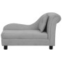 Sofá para perros con almohada gris felpa 83x44x44 cm de vidaXL, Camas para perros - Ref: Foro24-171100, Precio: 139,17 €, Des...