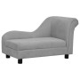 Sofá para perros con almohada gris felpa 83x44x44 cm de vidaXL, Camas para perros - Ref: Foro24-171100, Precio: 139,17 €, Des...