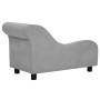 Sofá para perros con almohada gris felpa 83x44x44 cm de vidaXL, Camas para perros - Ref: Foro24-171100, Precio: 139,17 €, Des...