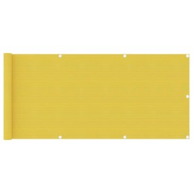 Toldo para balcón HDPE amarillo 75x400 cm en Sombrillas | Comprar online en Foru.es