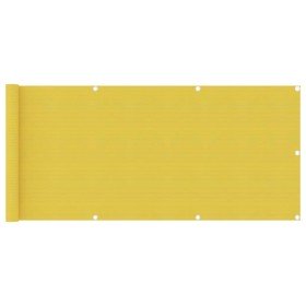 Toldo para balcón HDPE amarillo 75x400 cm en Sombrillas | Comprar online en Foru.es
