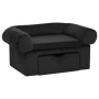 Sofá para perros con cajón felpa negro 75x50x38 cm de vidaXL, Camas para perros - Ref: Foro24-171078, Precio: 111,95 €, Descu...