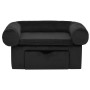 Sofá para perros con cajón felpa negro 75x50x38 cm de vidaXL, Camas para perros - Ref: Foro24-171078, Precio: 111,95 €, Descu...