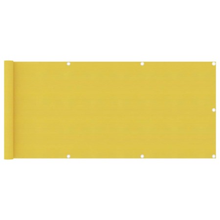 Toldo para balcón HDPE amarillo 75x500 cm en Sombrillas | Comprar online en Foru.es