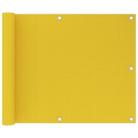 Toldo para balcón HDPE amarillo 75x600 cm en Sombrillas | Comprar online en Foru.es