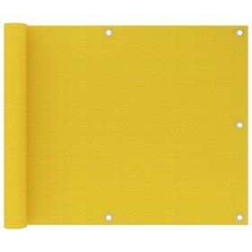 Toldo para balcón HDPE amarillo 75x600 cm en Sombrillas | Comprar online en Foru.es