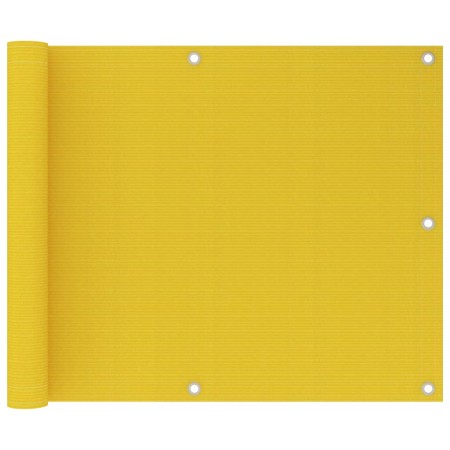 Toldo para balcón HDPE amarillo 75x600 cm en Sombrillas | Comprar online en Foru.es