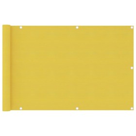 Toldo para balcón HDPE amarillo 90x400 cm en Sombrillas | Comprar online en Foru.es