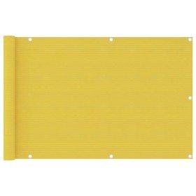 Toldo para balcón HDPE amarillo 90x400 cm en Sombrillas | Comprar online en Foru.es