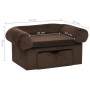 Sofá para perros con cajón felpa marrón 75x50x38 cm de vidaXL, Camas para perros - Ref: Foro24-171077, Precio: 112,06 €, Desc...