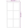 Puerta corredera ESG vidrio y aluminio negra 102x205 cm en Puertas | Comprar online en Foru.es