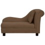 Sofá para perros con almohada marrón felpa 83x44x44 cm de vidaXL, Camas para perros - Ref: Foro24-171101, Precio: 137,54 €, D...