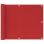 Toldo para balcón HDPE rojo 75x300 cm en Sombrillas | Comprar online en Foru.es