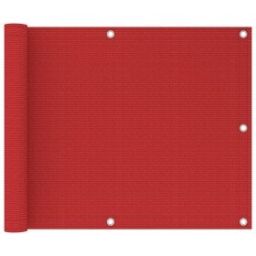 Toldo para balcón HDPE rojo 75x300 cm en Sombrillas | Comprar online en Foru.es