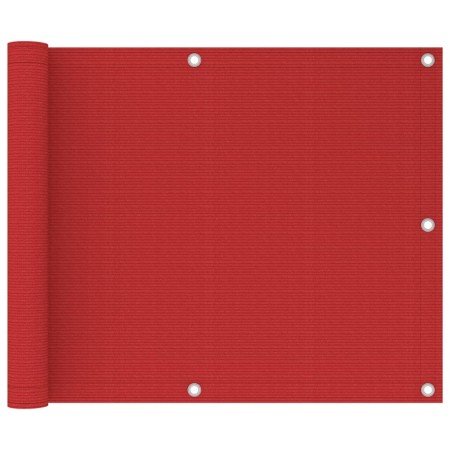 Toldo para balcón HDPE rojo 75x300 cm en Sombrillas | Comprar online en Foru.es